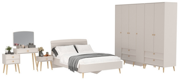 Афина Спальня 39-1400, кашемир серый