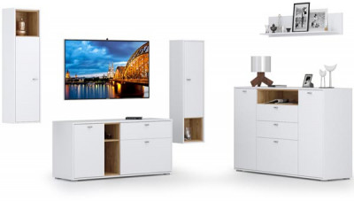 Бэль № 08, цвет дуб крафт золотой/белый премиум, НЕ универсальная сборка