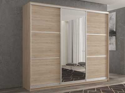 Шкаф-купе Кааппи 2 Сонома Светлый 180х60х230 см