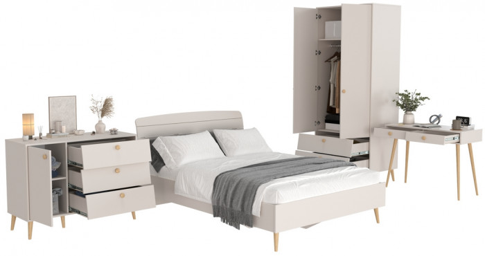 Афина Спальня 06-1400, кашемир серый