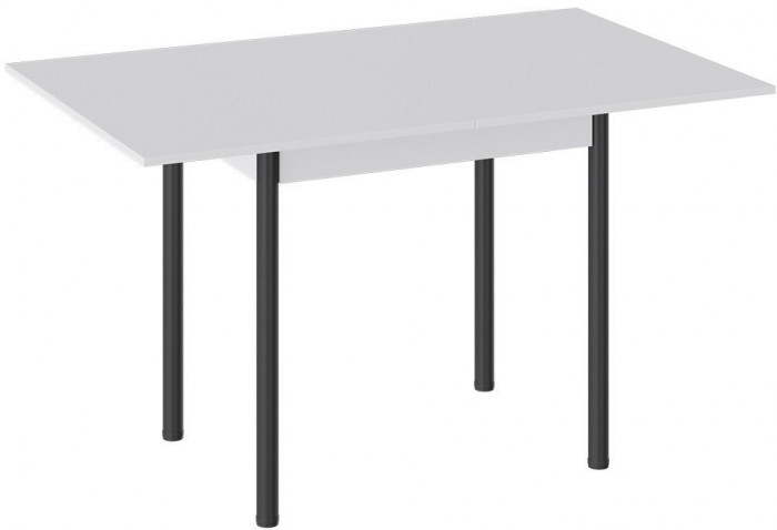 Родос Тип 2 стол с опорой d40 (Белый муар/Дуб Крафт золотой)