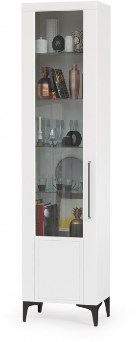 Валенсия Гостиная № 128, ЛДСП белый шагрень/МДФ белый шагрень