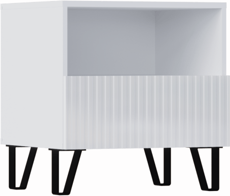 Оливия Тумбы прикроватные 1 ящик, 2 шт (Графит, Графит Софт)
