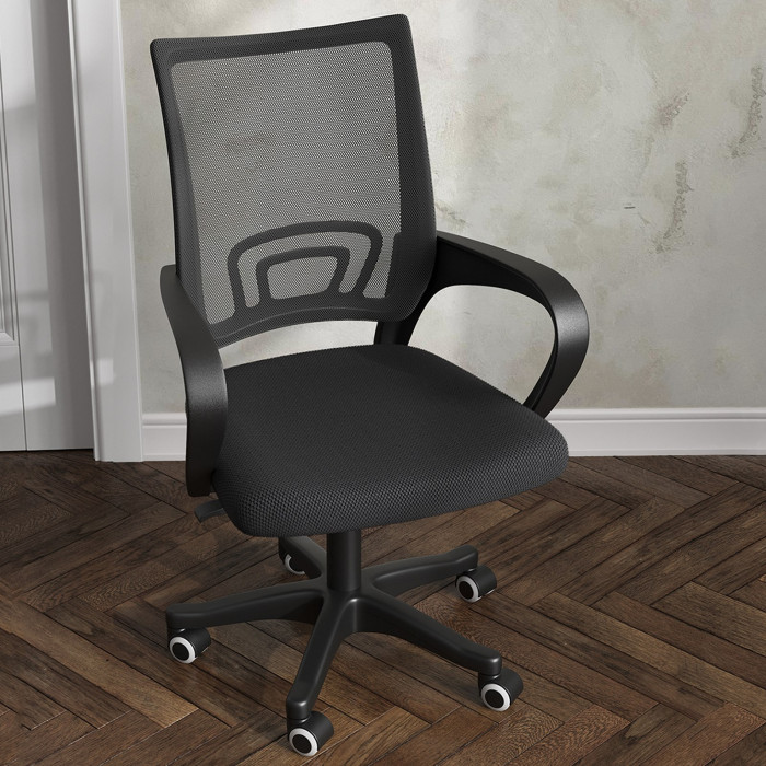 Кресло компьютерное Мебель--24 103, цвет чёрный, ШхГхВ 59х56х83-94 см., максимальная нагрузка 120 кг.