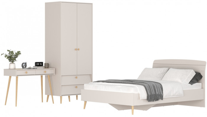 Афина Спальня 07-1400, кашемир серый