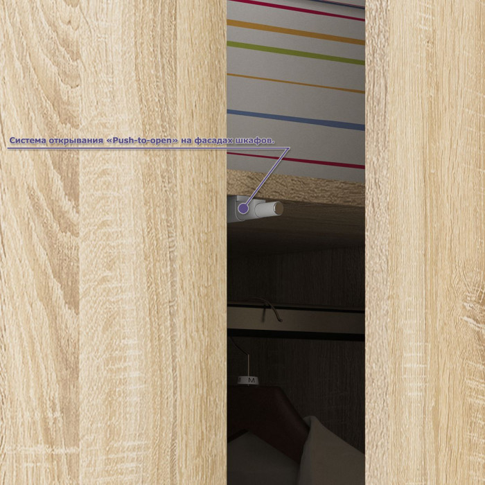 Мори Стол компьютерный МС-6 правый + Шкаф МШ900.1 + Антресоль МА900.1, цвет дуб сонома, ШхГхВ 180,4х50,4х234,2 см., выдвиж. ящики справа, НЕ ун. сб.