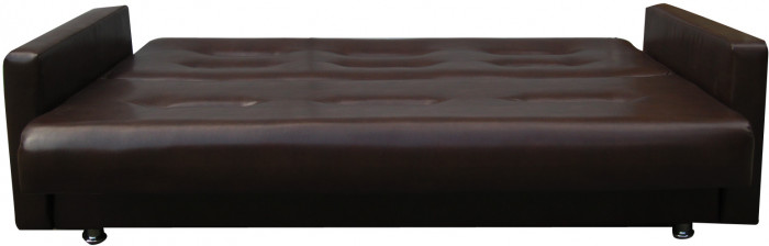 Диван-книжка Аккорд 140х190, экокожа коричневый