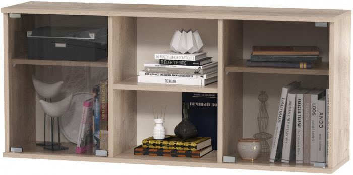 Бостон № 23, дуб эндгрейн элегантный/фасады МДФ милк рикамо софт