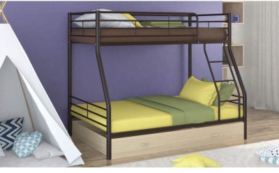 Двухъярусная кровать Гранада-2Я (Венге, Серый)