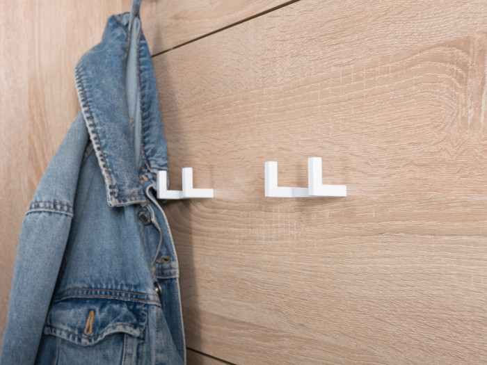 Куба Прихожая 8, обувница 13.113 + Вешалка 10.122 + обувница 13.114 + Зеркало, цвет дуб сонома/белый премиум, ШхГхВ 115х38,3х210,6 см., ун. сборка