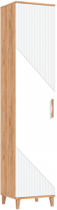 Модульная прихожая Ирис, Крафт золотой/Браш вайт