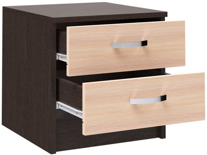 Ронда тумба прикроватная венге/дуб молочный