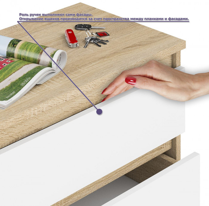 Мори компьютерный стол МС-6 правый + Шкаф МШ900.1, дуб сонома/белый