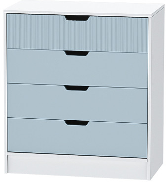 Детская комната Бриз МДФ, набор 9, Белый/Антарктида (Полосы)