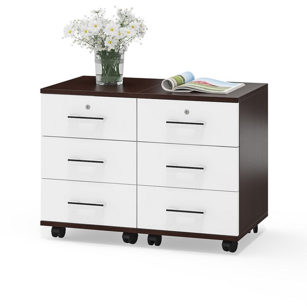 Две тумбы выкатных С-МД-3-02, венге/белый шагрень