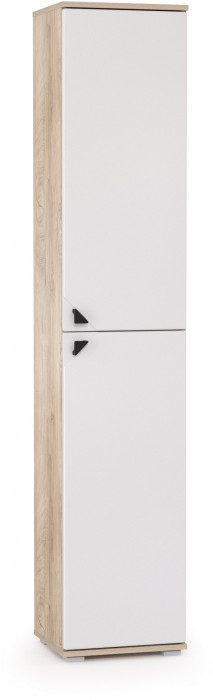 Бостон 13.154 Шкаф, дуб эндгрейн элегантный/фасады МДФ милк рикамо софт