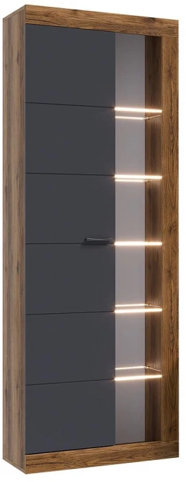 Прага Модульная Гостиная, вариант №5, Дуб Делано/Графит