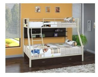 Двухъярусная кровать Гранада-1ПЯ, серый / Венге (Дуб Сонома, Коричневый)