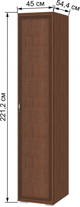 Ливорно Пенал с полками ЛШ-21 орех донской