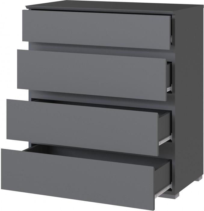 Плейона Комод графит серый