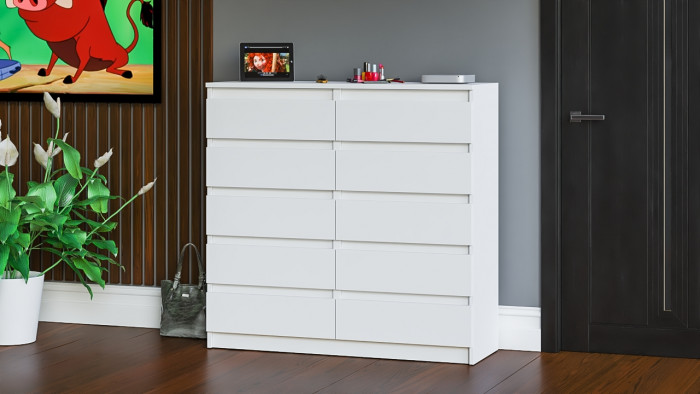 Мори Комод МК1200.10, цвет белый, ШхГхВ 120,4х41х115 см.