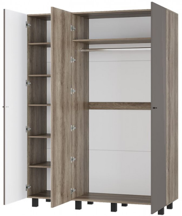 "Олива" ШК-08 Шкаф 3-х створчатый Дуб каньон/MF14