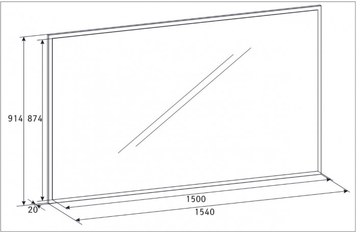 Зеркало настенное Кара 5