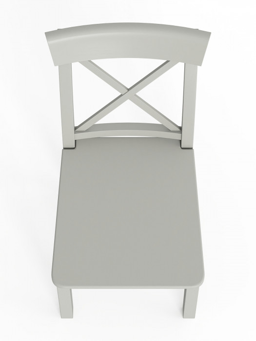 Стул Мебель--24 разборный Гольф-14, цвет серый, деревянное сиденье серое, ШхГхВ 41х42х95 см., от пола до верха сиденья 47 см.