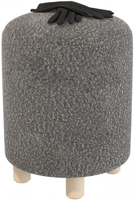 Банкетка 6-5137ТКШтем.серый Марта, ткань тёмно-серая