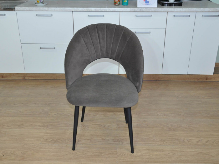 Стул ДЕНИ-2 Д2 / черный /велюр коричневый