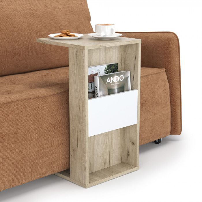 КР100 Лайт Подставка 03.291, цвет дуб серый крафт/белый премиум, ШхГхВ 35х35х55 см. (100)