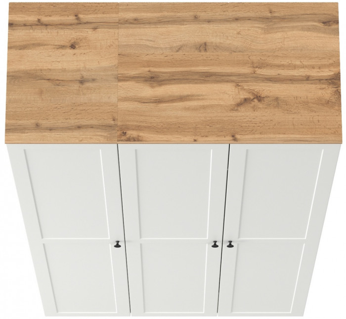 Остин Набор шкафов 01, белый шагрень/дуб крафт золотой