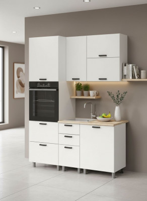 МК Аленушка 1,6м ПД 2 Лаванда Молочный,скоба черный,сонома