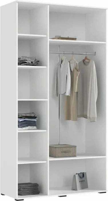 Норд Композиция Шкафов с антресолями + Терминал, Белый глянец/Белый