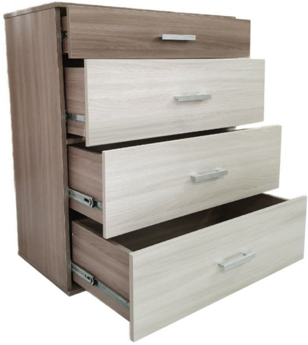 NEXT 40-2 Комод Ясень Шимо темный / Ясень Шимо светлый