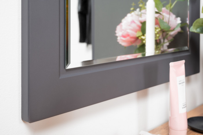 Остин 16.221 Комод + 17.03 Зеркало, цвет серый графит/дуб крафт золотой, ШхГхВ 120х41,9х229,6 см.