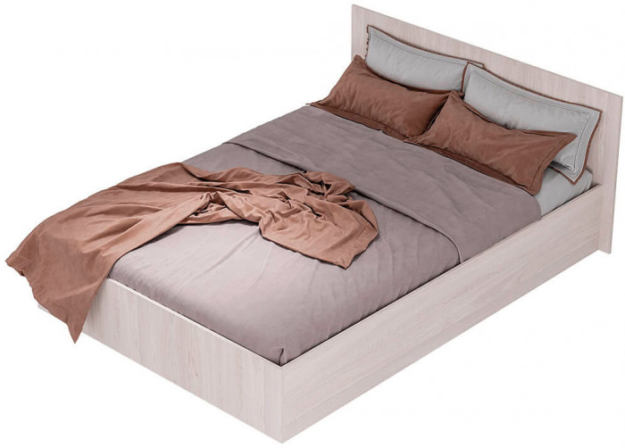 "Белла" кровать 1,4 КР-11 ясень белый