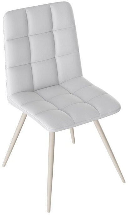 Бруно Стул (конус Т3) (Черный муар матовый/Кожзам Серый)