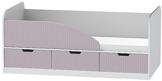 Детская комната Бриз МДФ, набор 11, Белый, Антарктида/Ирис (Полосы)