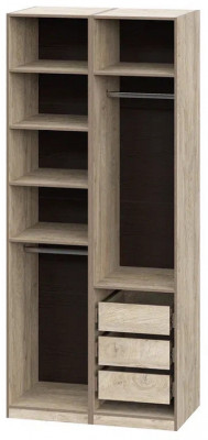 Шкаф без фасадов Этна 1 м. Комплект 4