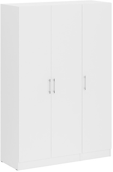 Шкаф 2-х створчатый + Пенал Стандарт, цвет белый, ШхГхВ 135х52х200 см., универсальная сборка