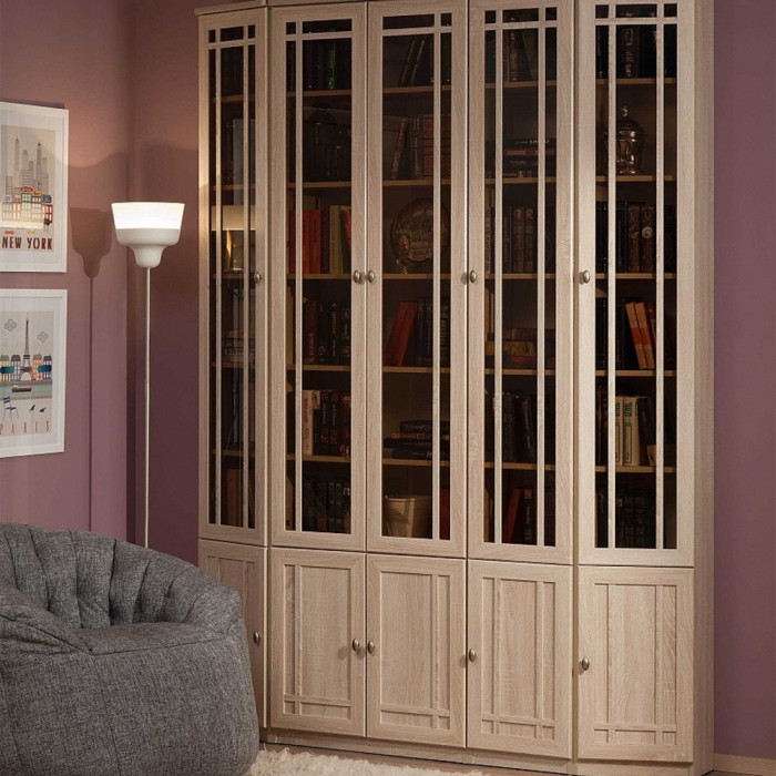 Шкаф книжный Шерлоск 31 правый, дуб сонома