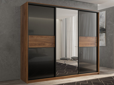 Шкаф-купе Кааппи 9 Кастелло Бренди 240х45х230 см