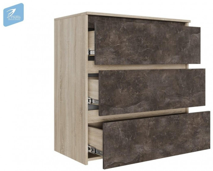 Милано-1 Комод (Белый, Белый)