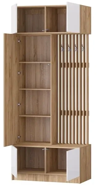 Артек Модульная Прихожая, композиция 1, Графит/Дуб крафт золотой