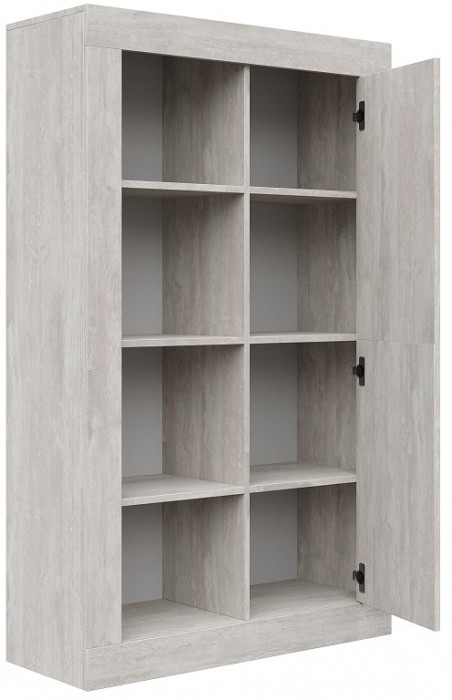 Шкаф низкий для гостиной "Лондон" - Дуб сонома/Капучино светлый