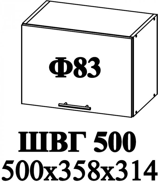 Ф-83 Мария (ШВГ 500) МДФ белый