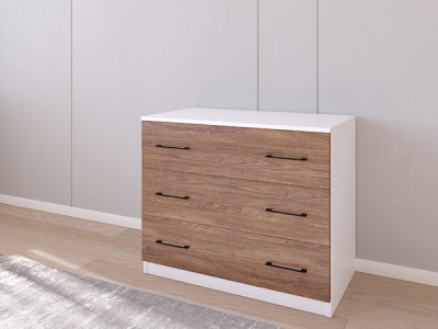 Комод 01/16 90х50х75 Белый/Кастелло Бренди
