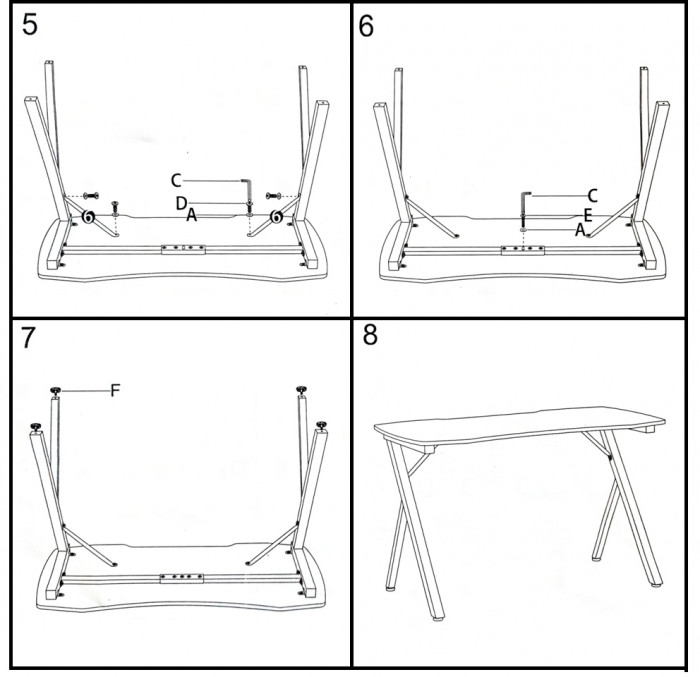 Два игровых стола Мебель--24 GT-2310, цвет белый, ШхГхВ 240х60х73 см.(регулировка высоты столов от 72,5 см. до 73,5 см.)