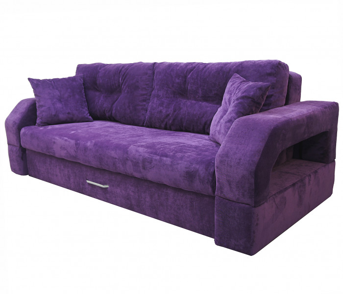 Диван еврокнижка Манчестер 160 ВЕЛЮР 08 ФИОЛЕТОВЫЙ НПБ
